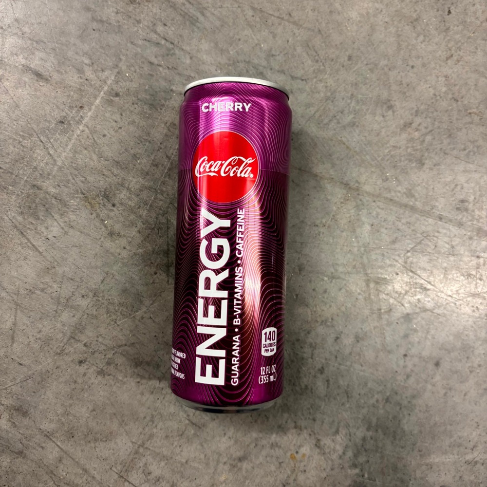 Coca-Cola Energy Cherry Soda Can Collectible Empty 12oz Discontinued 2020